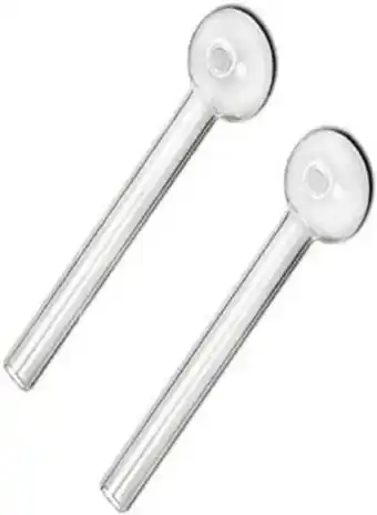 Noon 2 pack transparent glass heat resistant oil lamp burner clear offer