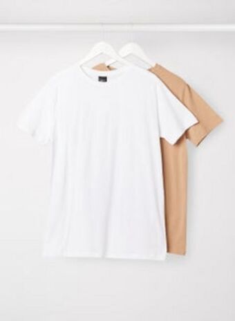 Noon Crew neck t-shirt ( pack of 2) multicolour offer