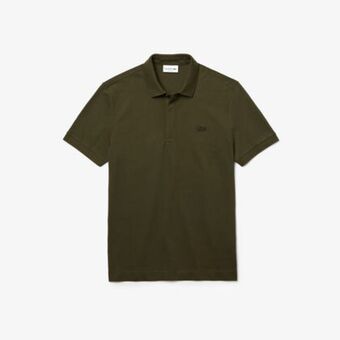 Lacoste Men's lacoste paris polo shirt regular fit stretch cotton piqué offer