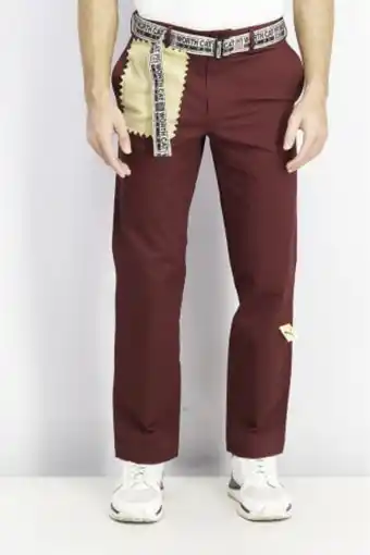 Brands For Less Men belted chino pants, zinfandel offer