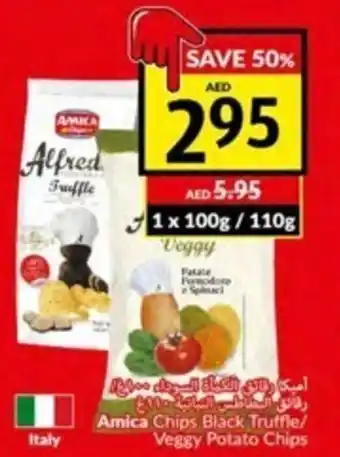 Viva Amica Chips Black Truffle/Veggy Potato Chips 1 x 100g/110g offer