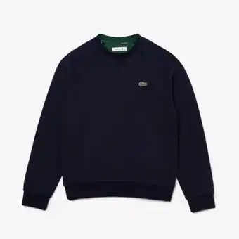 Lacoste Women’s crew neck cotton blend sweatshirt offer