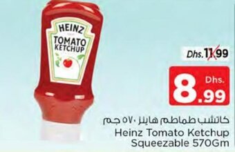 Nesto Heinz Tomato Ketchup Squeezable 570gm offer