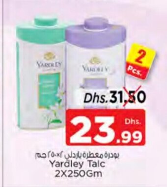 Nesto Yardley talc 2 x 250gm offer
