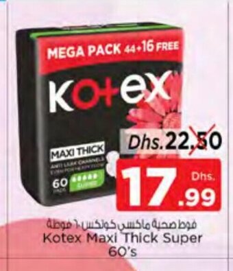 Nesto Kotex maxi thick super 60's offer