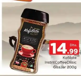 Nesto Kofibite instnt coffee clssic glss jar 200g offer
