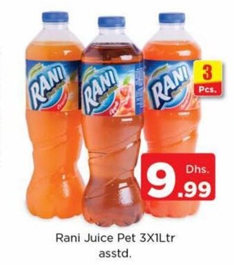 Nesto Rani juice pet 3 x 1ltr asstd offer