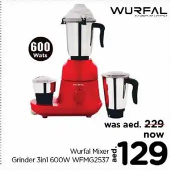 Nesto Wurfal mixer grinder 3 in 1 600W WFMG2537 offer