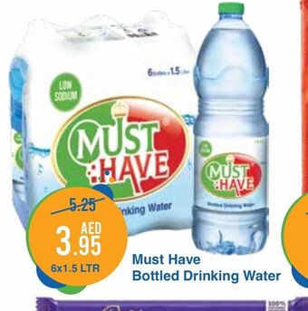 West Zone Supermarket Must have bottled drinking water 6 x 1.5ltr offer