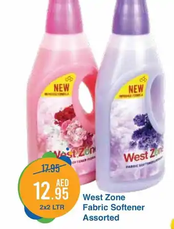 West Zone Supermarket Fabric softener assorted 2 x 2ltr offer