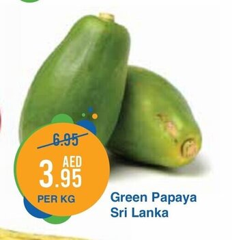 West Zone Supermarket Green papaya per kg offer
