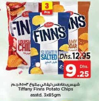 Nesto Tiffany finns potato chips asstd. 3x85gm offer