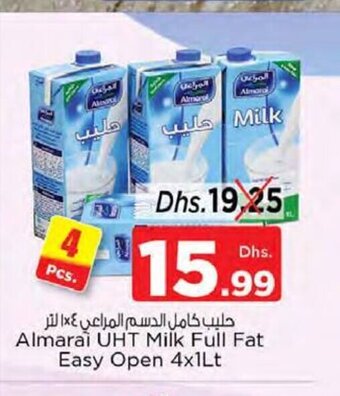 Nesto Almarai UHT milk full fat easy open 4x1lt offer