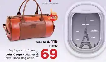Nesto John Cooper Leather Travel Bag Asstd offer