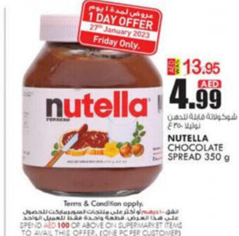 KM Trading Nutella Chocolate Spread 350g offer