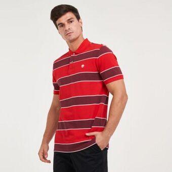 Sun & Sand Sports Men's millers river stripe pique polo t-shirt offer