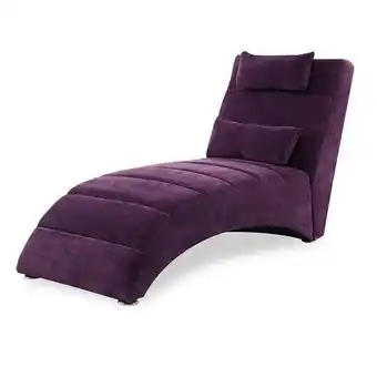 Homes R Us New velvet sun chaise - purple offer