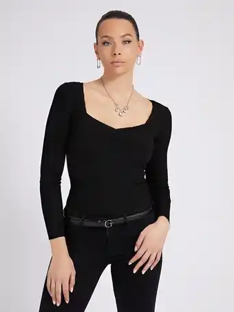 Sweetheart neck sweater