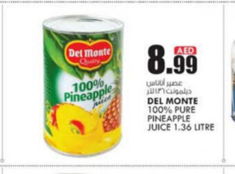 KM Trading Del monte 100% pure pineapple juice 1.36 litre offer