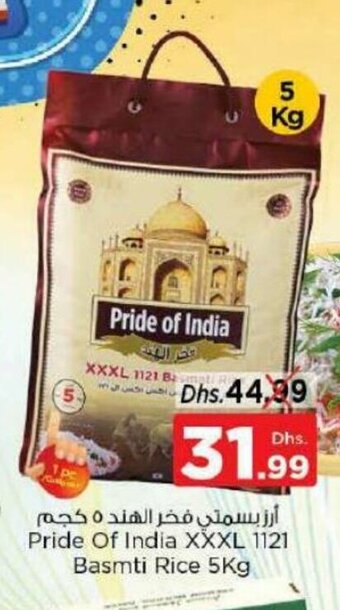 Nesto Pride of india XXXL 1121 basmati rice 5kg offer