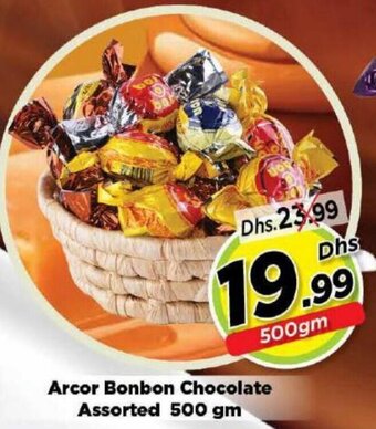 Nesto Arcor bonbon chocolate assorted 500gm offer