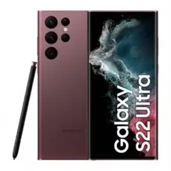 Jumbo Samsung galaxy s22 ultra 5g smartphone, burgundy, 128gb offer
