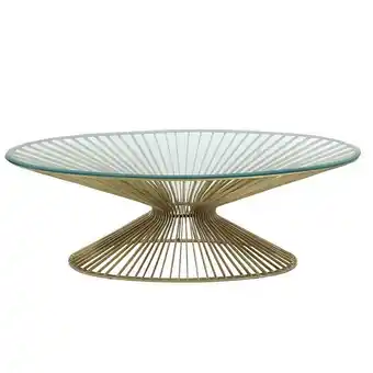Homes R Us Isabella coffee table, antique brass offer
