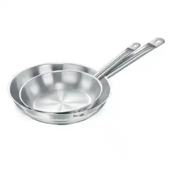 Lulu Hypermarket Prestige stainless steel fry pan 2pcs pr80982 22cm x 26cm offer