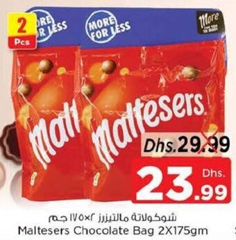 Nesto Maltesers Chocolate Bag 2X175gm offer