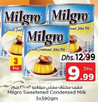 Nesto Milgro Sweetened Condensed Milk 3x390gm offer