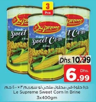 Nesto Le Supreme Sweet Corn In Brine 3x400gm offer