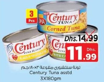 Nesto Century Tuna asstd. 3X180gm offer