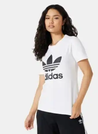Noon Adicolor classics trefoil t-shirt white offer