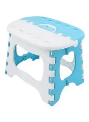 Noon Portable folding stool white/blue offer