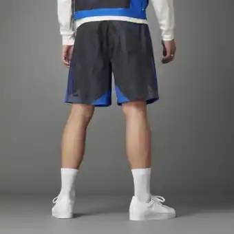 Adidas Blue version silky soccer shorts offer