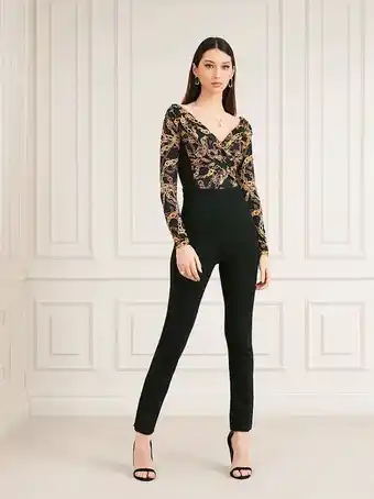Marciano chain print jumpsuit