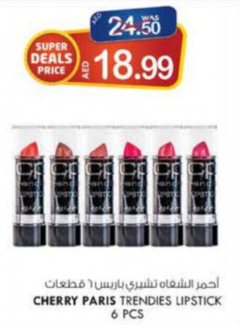 KM Trading Cherry Paris Trendies Lipstick 6 pcs offer