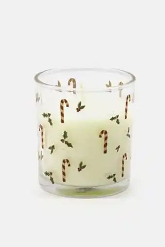 Brands For Less Candle glass scented candle winter candy, white offer