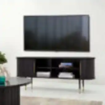 Royal Furniture Tambour tv unit – black offer