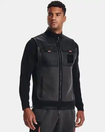 Under Armour Men's project rock microfleece full-zip vest offer