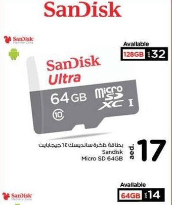Nesto Sandisk Micro SD 64GB offer