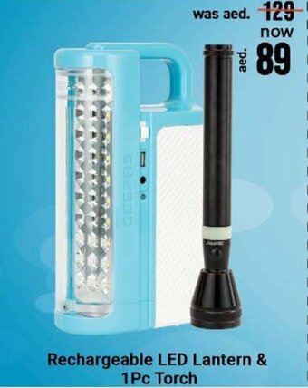 Nesto Rechargeable LED Lantern & 1pc Torch offer