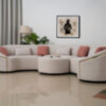 Royal Furniture Amna gold corner sofa offer