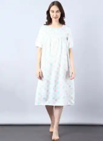 Noon Midi nightdress white multi offer