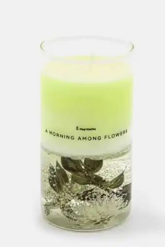 Brands For Less Gardenia and citrus dried flower scented candle, cream offer