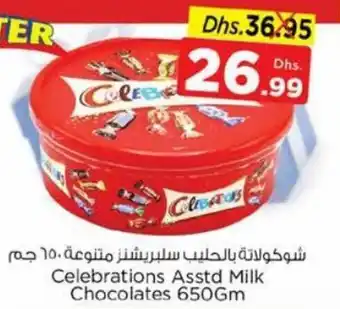 Nesto Celebrations Asstd Milk Chocolates 650Gm offer