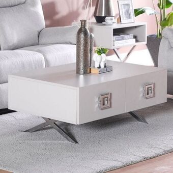 Danube Home Seychelles coffee table - power white / silver offer