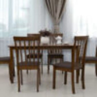 Royal Furniture Broadway dining set – brown offer