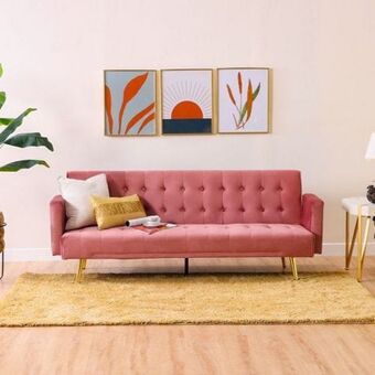 Danube Home Claude 3-seater fabric sofa bed offer