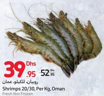 Carrefour Shrimps 20/30, per kg, Oman offer